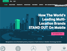Tablet Screenshot of momentfeed.com